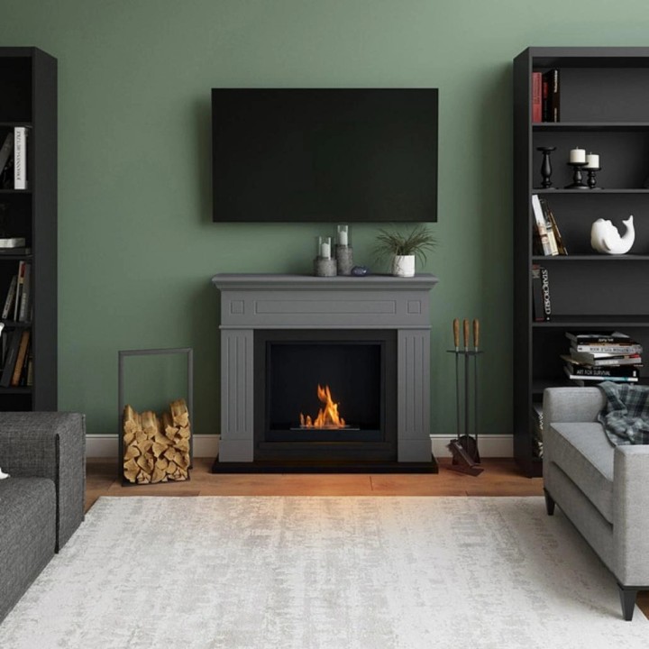 Semineu cu bioetanol TAGU LARSEN SOLID GREY FreeFlame Semineu cu bioetanol TAGU LARSEN SOLID GREY FreeFlame