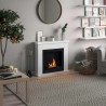 Semineu cu bioetanol TAGU FRODE PURE WHITE FreeFlame - Alb