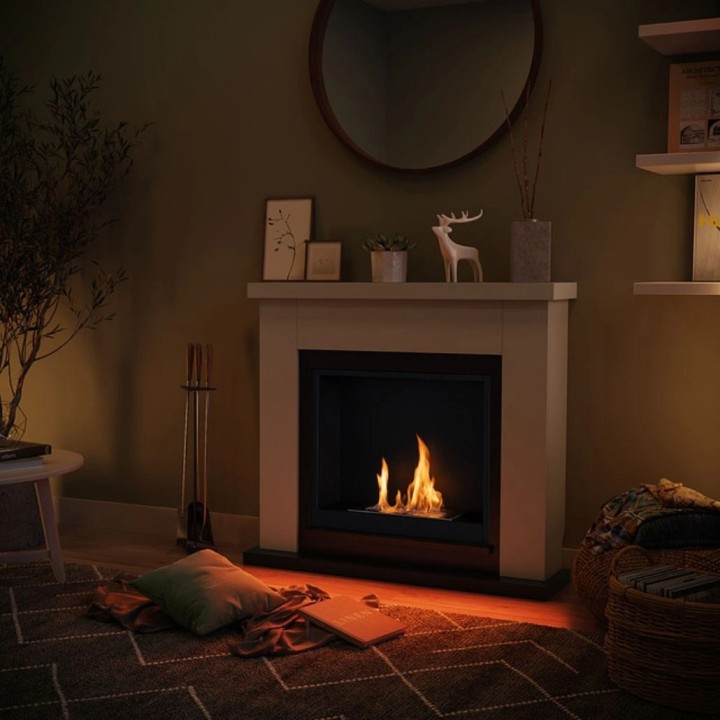 Semineu cu bioetanol TAGU FRODE LIGHT BEIGE FreeFlame Semineu cu bioetanol TAGU FRODE LIGHT BEIGE FreeFlame