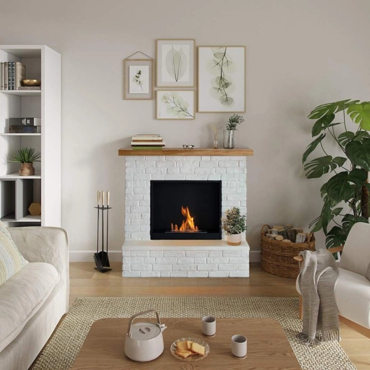 Semineu cu bioetanol TAGU ROLF BRICK WHITE FreeFlame Semineu cu bioetanol TAGU ROLF BRICK WHITE FreeFlame