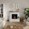Semineu cu bioetanol TAGU ROLF BRICK WHITE FreeFlame - Alb