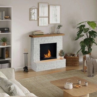 Semineu cu bioetanol TAGU ROLF BRICK WHITE FreeFlame Semineu cu bioetanol TAGU ROLF BRICK WHITE FreeFlame