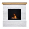 Semineu cu bioetanol TAGU ROLF BRICK WHITE FreeFlame - Alb