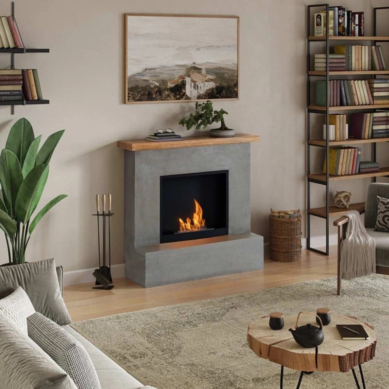 Semineu cu bioetanol TAGU ROLF CONCRETE GREY FreeFlame