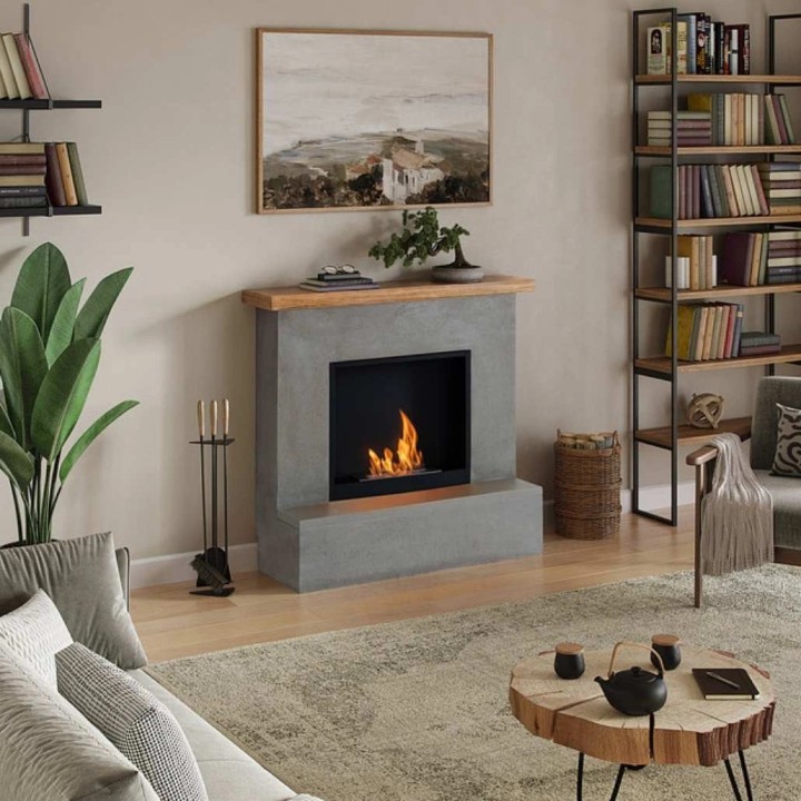 Semineu cu bioetanol TAGU ROLF CONCRETE GREY FreeFlame Semineu cu bioetanol TAGU ROLF CONCRETE GREY FreeFlame