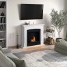 Semineu cu bioetanol TAGU HELMI PURE WHITE FreeFlame - Alb