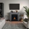 Semineu cu bioetanol TAGU HELMI SOLID GREY FreeFlame - Gri