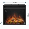 Focar electric TAGU POWERFLAME - 23 inch