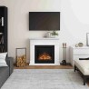 Semineu electric TAGU LARSEN PURE WHITE PowerFlame