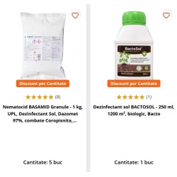Pachet SMART-MIX 176 - Nematocid BASAMID GRANULE 5 Kg + Dezinfectant sol BACTOSOL 250 ml, Refacere Flora Bacteriena