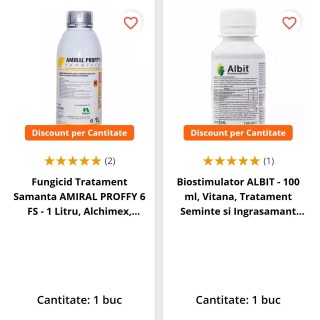 SMART-MIX 169: AMIRAL PROFFY 6 FS 1 Litru + ALBIT 100 ml
