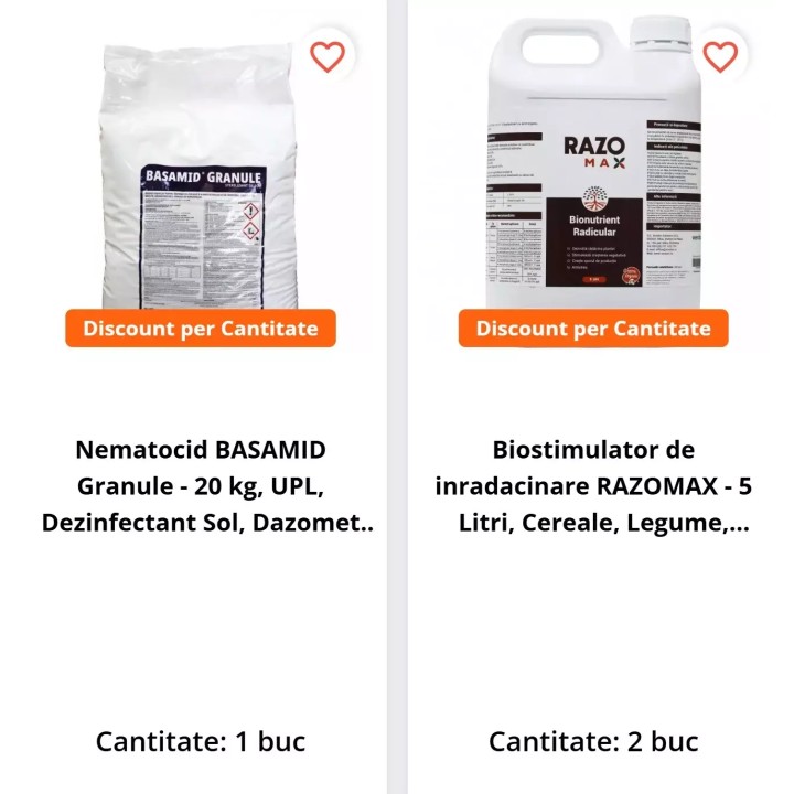 Pachet SMART-MIX 91 - Basamid Granule 20 Kg + RAZOMAX 10 L