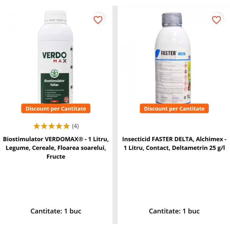 Pachet SMART-MIX 143 - FASTER DELTA 1 L + VERDOMAX 1 L