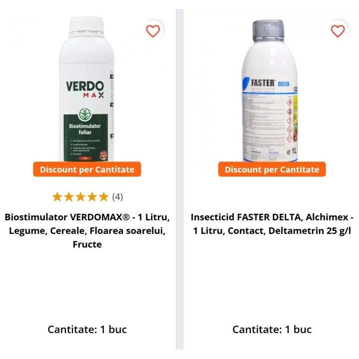 Pachet SMART-MIX 143 - FASTER DELTA 1 L + VERDOMAX 1 L