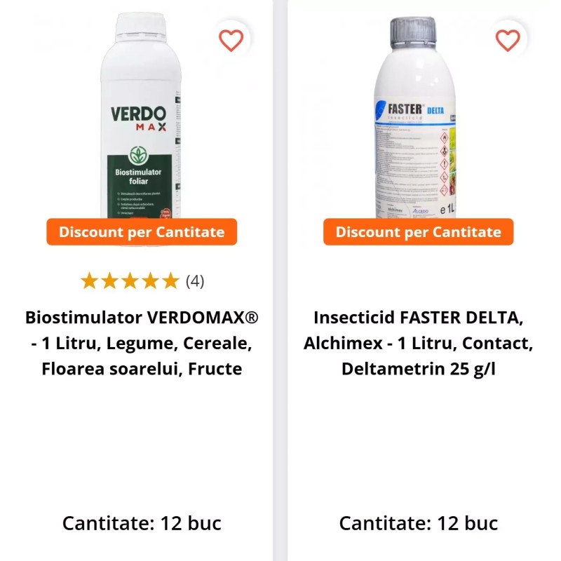 Pachet SMART-MIX 144 - FASTER DELTA 12 L + VERDOMAX 12 L