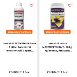 Pachet SMART-MIX 161 - Insecticid MASTERFLY® BAIT 500 g + Insecticid ECTOCID® P FORTE 1 Litru