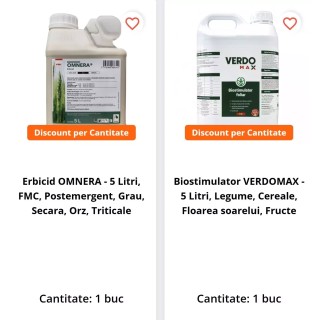 Pachet SMART-MIX 136 - Erbicid OMNERA 5 L + VERDOMAX 5 L