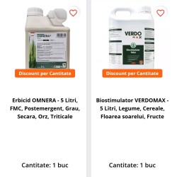 Pachet SMART-MIX 136 - Erbicid OMNERA 5 L + VERDOMAX 5 L, Pachet tehnologic 5 Hectare