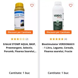 Pachet SMART-MIX 110 - Erbicid STOMP AQUA 1 L, Basf + Biostimulator VERDOMAX 1 L