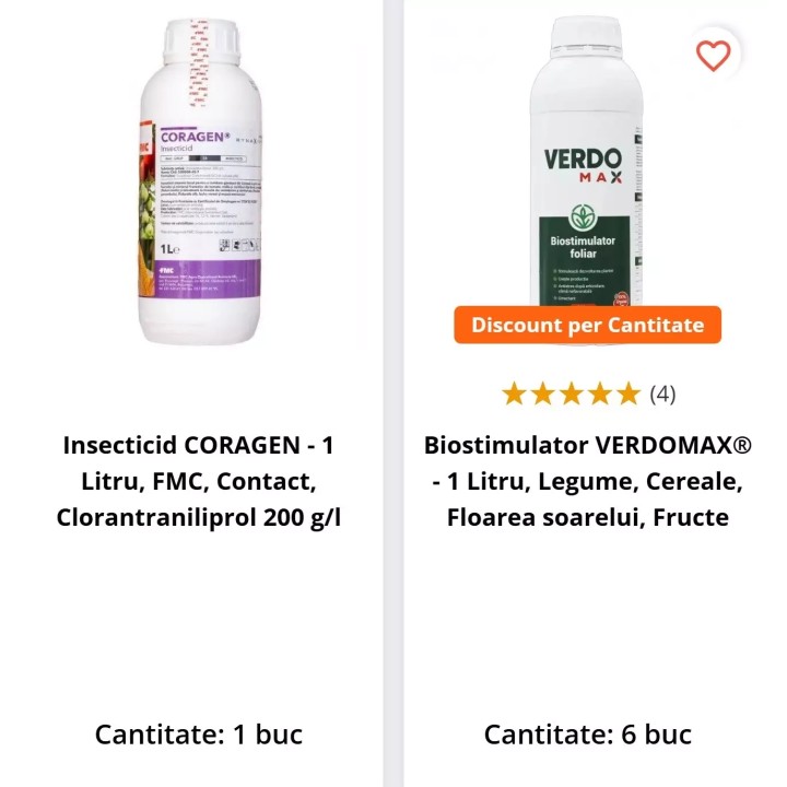 Pachet SMART-MIX 49 - CORAGEN 1 Litru + Biostimulator VERDOMAX 6 Litri