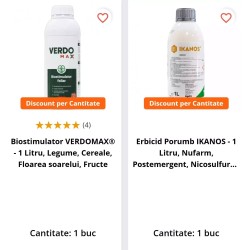 Pachet SMART-MIX 82 - Erbicid porumb IKANOS 1 Litru + Biostimulator VERDOMAX 1 Litru, Doza pentru 1 Ha
