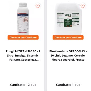 Pachet Fungicid ZIZAN 500 SC 12 L + Biostimulator VERDOMAX 20 L