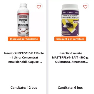 SMART-MIX 162: 6 buc MASTERFLY® BAIT 500 g + 12 buc ECTOCID® P FORTE 1 L