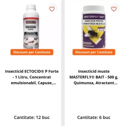 SMART-MIX 162 - 6 buc Insecticid MASTERFLY® BAIT 500 g + 12 buc Insecticid ECTOCID® P FORTE 1 L