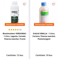 Pachet SMART-MIX 135 - Erbicid VIBALLA 10 L + VERDOMAX 12 L, Pachet 10 Ha Floarea Soarelui