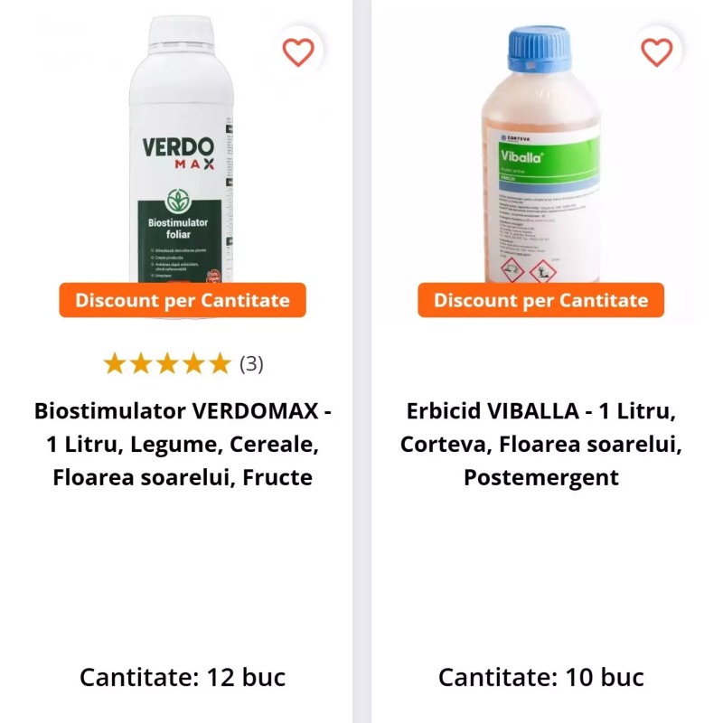 Pachet SMART-MIX 135 - Erbicid VIBALLA 10 L + VERDOMAX 12 L