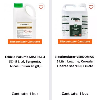 Pachet SMART-MIX 141 - MISTRAL 4 SC 5 L + VERDOMAX 5 L