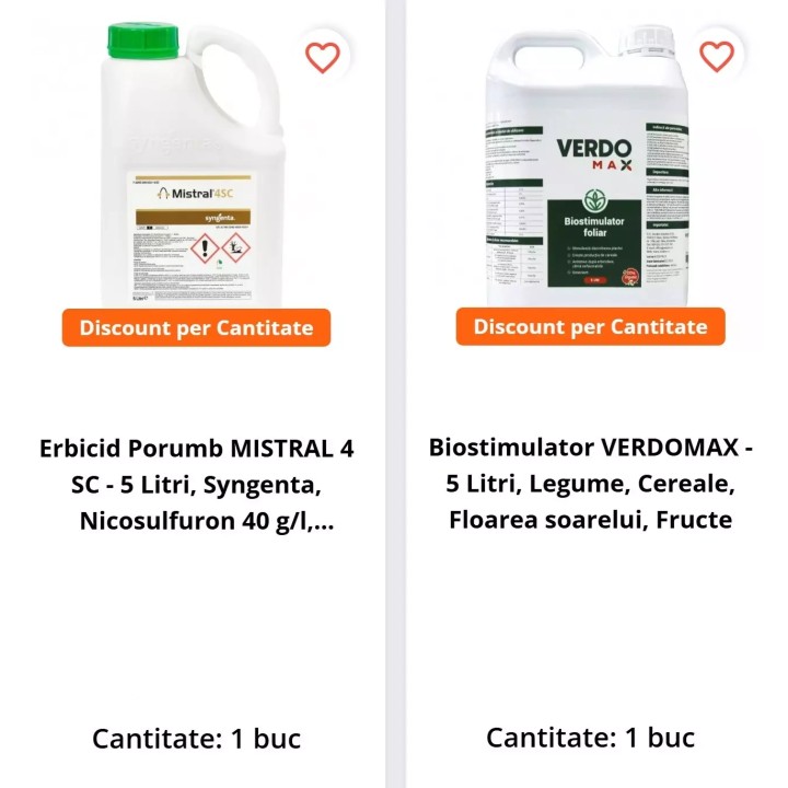 Pachet SMART-MIX 141 - MISTRAL 4 SC 5 L + VERDOMAX 5 L