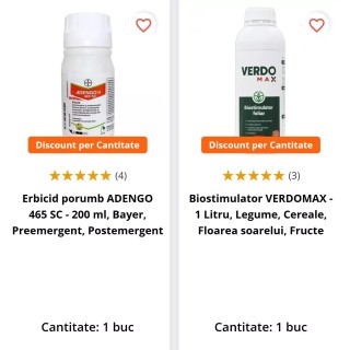 Pachet avantajos ADENGO 200 ml + Biostimulator VERDOMAX 1 Litru