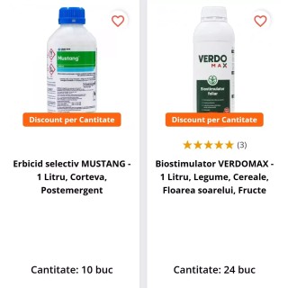 Pachet SMART-MIX 134 - Erbicid MUSTANG 10 L + VERDOMAX 24 L