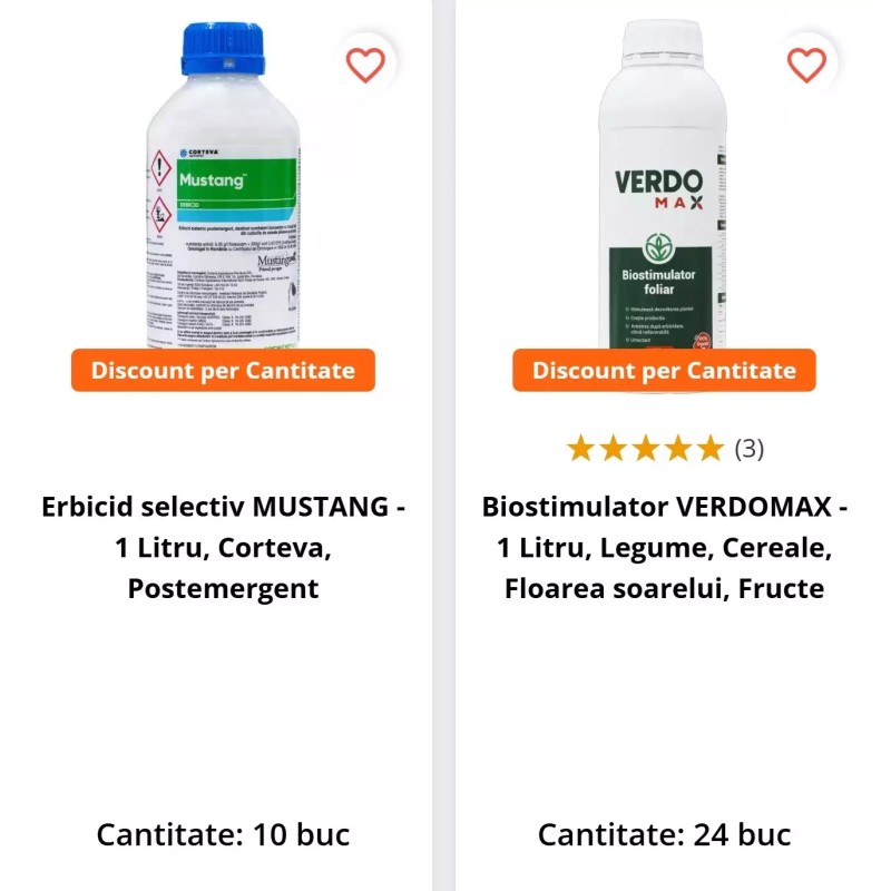 Pachet SMART-MIX 134 - Erbicid MUSTANG 10 L + VERDOMAX 24 L