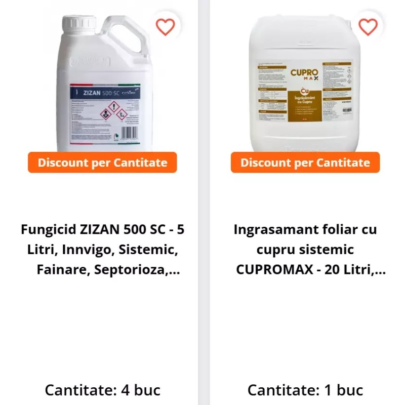 Pachet SMART-MIX 199 - Fungicid ZIZAN 500 SC 20 Litri + Ingrasamant foliar cu cupru sistemic CUPROMAX - 20 Litri