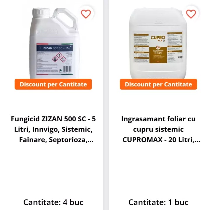 Pachet SMART-MIX 199 - Fungicid ZIZAN 500 SC 20 Litri + Ingrasamant foliar cu cupru sistemic CUPROMAX - 20 Litri