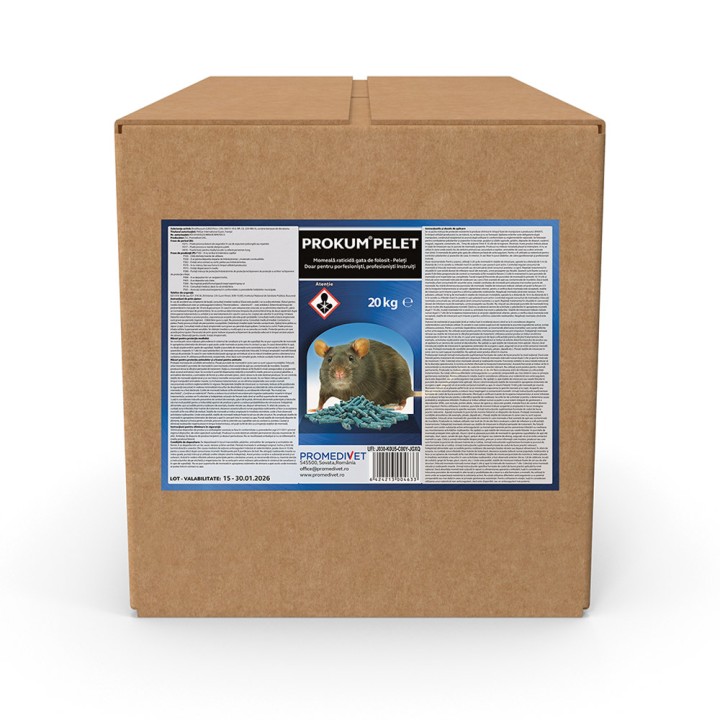 Raticid PROKUM PELET, 20 kg, Promedivet