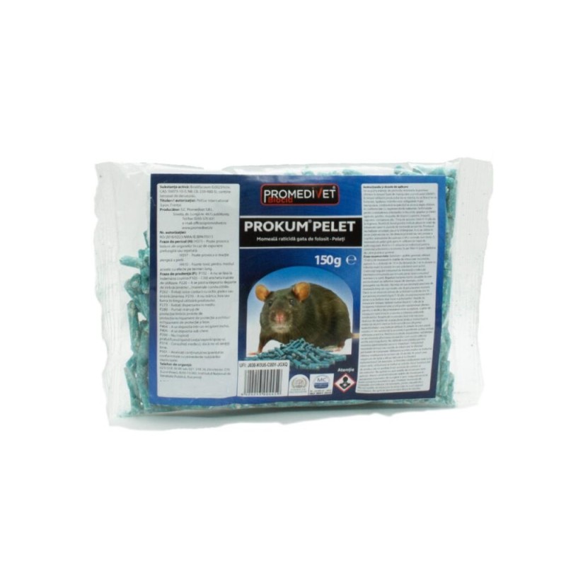 Raticid PROKUM PELET, punga 150 g, Promedivet