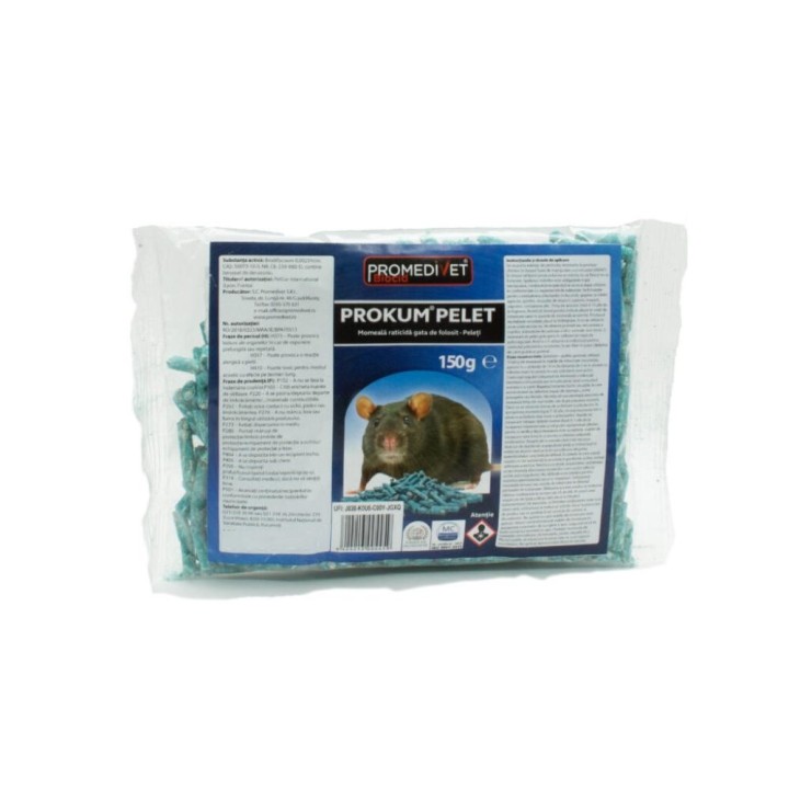 Raticid PROKUM PELET, punga 150 g, Promedivet