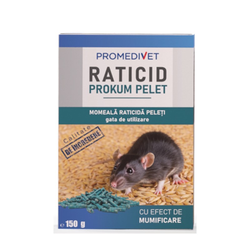 Raticid PROKUM PELET, cutie 150 g, Promedivet