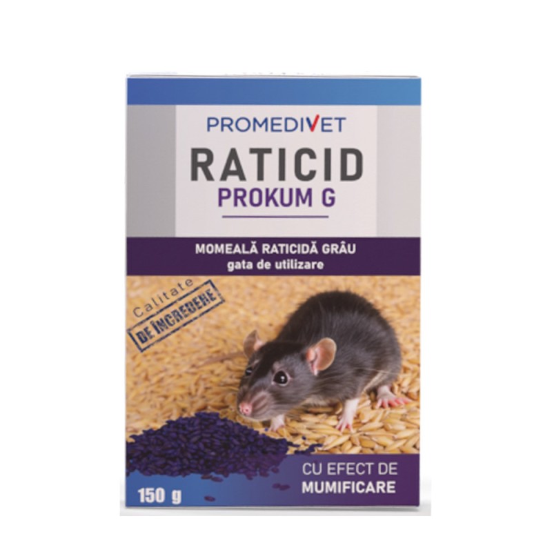 Raticid PROKUM G, cutie 150 g, Promedivet