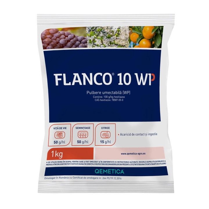 Insecticid acaricid FLANCO 10 WP - 1 kg, hexitiazox, Qemetica