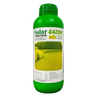 Ingrasamant SOLAR GAZON 11-3-6, Amino Foliar - 1 Litru