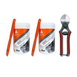 Pachet SMART-MIX 225 – Mastic ARBOKOL Cupru (2 kg) + Foarfeca profesionala pomi DUE CIGNI 2C 380/20 – cu doua taisuri