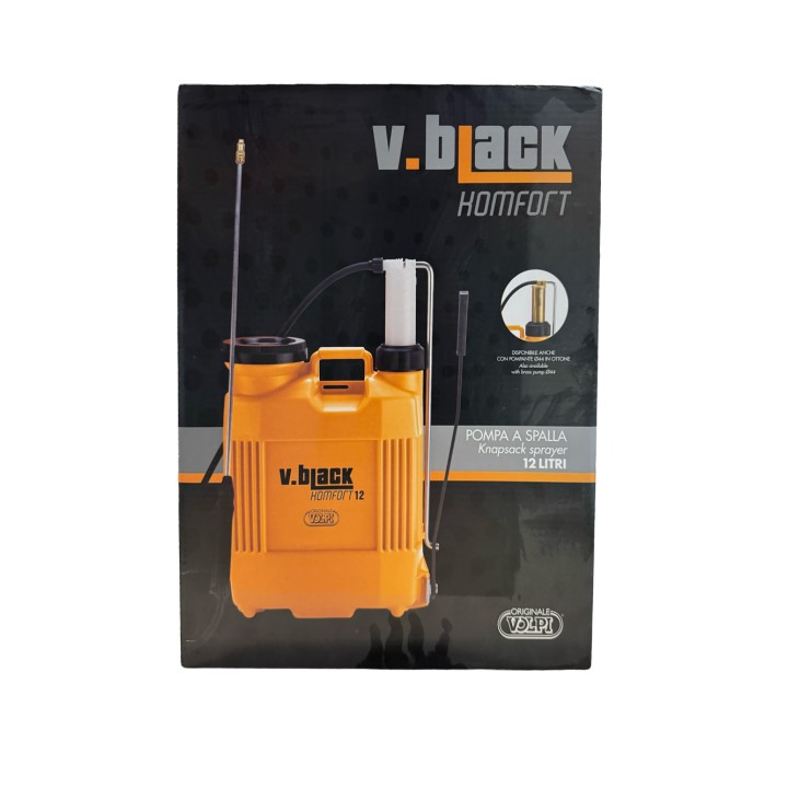 Pompa de stropit V-BLACK KOMFORT Volpi, 12 Litri (pompa de plastic)