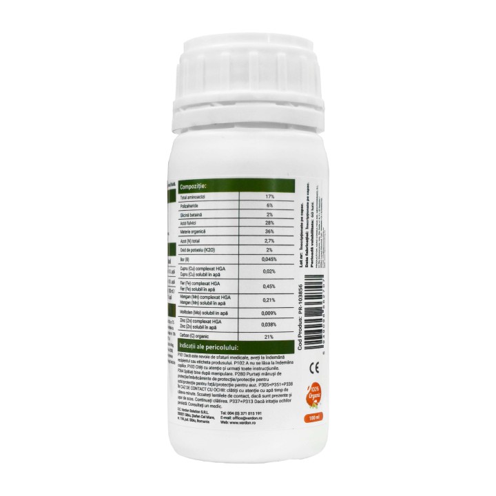 Biostimulator VERDOMAX - 100 ml, Legume, Fructe, 50 l apa