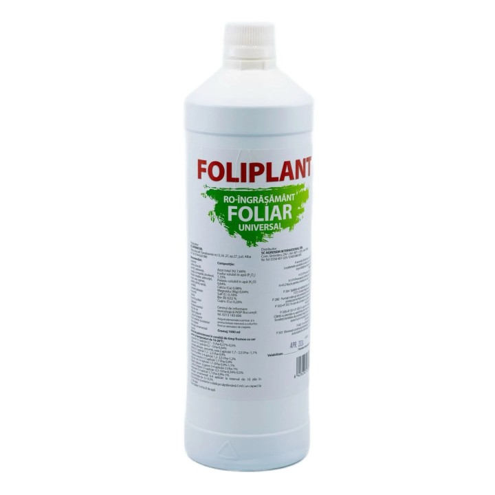 FOLIPLANT 1 Litru - Ingrasamant foliar universal, Legume, Pomi, Vita de vie, FLori