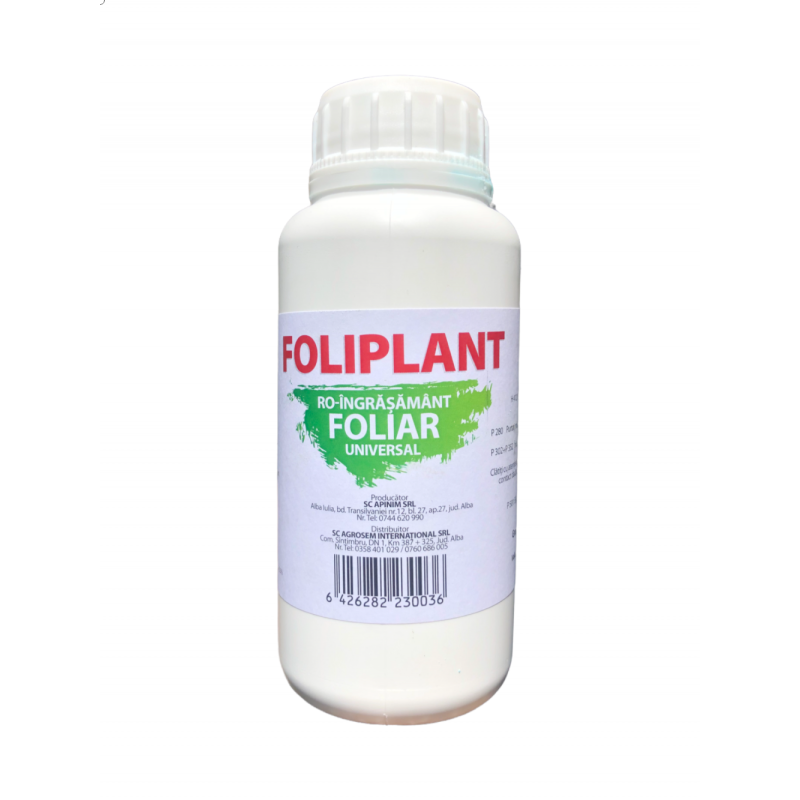 FOLIPLANT 250 ml - Ingrasamant foliar universal, Legume, Pomi, Vita de vie, FLori