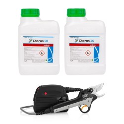 Pachet SMART-MIX 234 - Fungicid CHORUS 50 WG 2 kg, Syngenta + Foarfeca electrica cu acumulatori VOLPI KV600